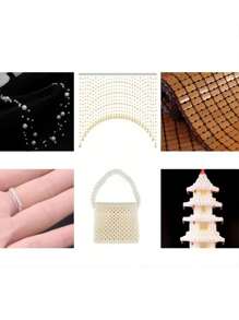 0.5-1.2mm Crystal Elastic Line, Transparent Beading String Suitable For DIY Handmade Jewelry, Bracelet, Necklace, Ring Crafting