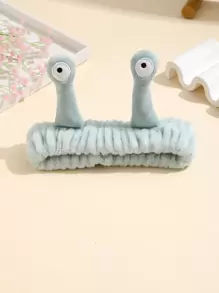 Headband And Hairband Solid Color Funny Eye Hairband Simple And Cute Face Wash Makeup Facial Spa Shower Shower Spa Hairband Female 1pc - Mint Green - View 1