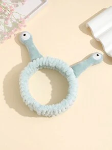 Headband And Hairband Solid Color Funny Eye Hairband Simple And Cute Face Wash Makeup Facial Spa Shower Shower Spa Hairband Female 1pc - Mint Green - View 3