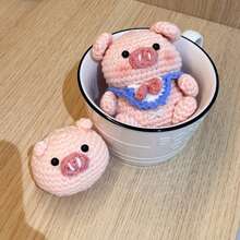 2pcs Cute Piggy Braiding Set, Animal Shaped Diy Hand Knitting Tool Kit (Tools Color Random) - Pig And Piglet Baby - Fat pig 2 piece set - View 5
