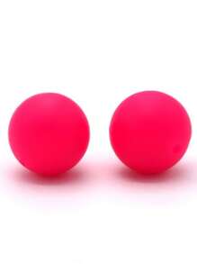 20入組15mm矽膠珠子,適用於嬰兒咬咬和diy珠寶製作,糖果色圓形散珠 - 彩色 - 查看 34