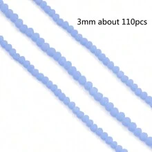 3MM Mờ Pha lê Ngọc Hạt Nhiều màu Nhỏ bé Lỏng lẻo Spacer Hạt Phù hợp Làm đồ trang sức DIY Thủ công Quân nhu - Nhiều màu - Xem 4