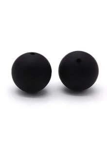 20入組15mm矽膠珠子,適用於嬰兒咬咬和diy珠寶製作,糖果色圓形散珠 - 彩色 - 查看 142