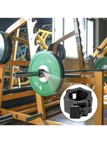 2pcs Barbell Clamps Collar Quick Release Barbell Clips Dumbbell Clasp, Weight Bar Plate, Anti-Skid, Safe Lock For Weightlifting Workout, Fitness Gym Accessories