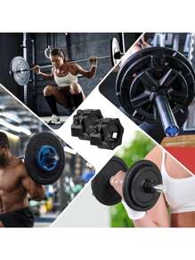 2pcs Barbell Clamps Collar Quick Release Barbell Clips Dumbbell Clasp, Weight Bar Plate, Anti-Skid, Safe Lock For Weightlifting Workout, Fitness Gym Accessories