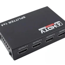 Suíte  1x4 Full Hd 1.4v 1080p Distribuidor Splitter - Preto - Visão 2