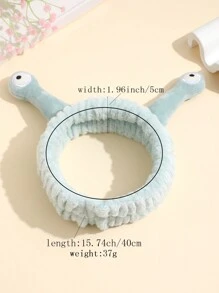 Headband And Hairband Solid Color Funny Eye Hairband Simple And Cute Face Wash Makeup Facial Spa Shower Shower Spa Hairband Female 1pc - Mint Green - View 2