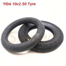 10英寸10x2.50內外胎充氣輪胎,適用於電動滑板車、平衡車、自行車配件 - 軍綠色 - 查看 4