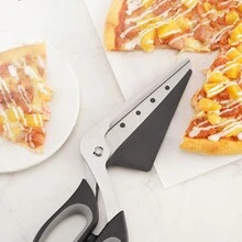 Tijeras De Pizza, Tijeras De Barbacoa, Tijeras De Cocina Para Hogar, Tijeras De Acero Inoxidable Desmontables, Herramientas Para Hornear, Tijeras De Alimentos - Negro - Ver 7