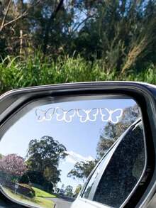 RandySticker 蝴蝶 | 乙烯基貼紙時尚汽車後視鏡貼紙汽車配件可愛汽車貼紙後視鏡裝飾女性車用貼紙