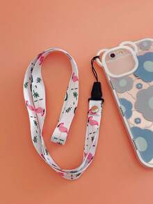 鶴/雛菊/花卉圖案手機掛繩