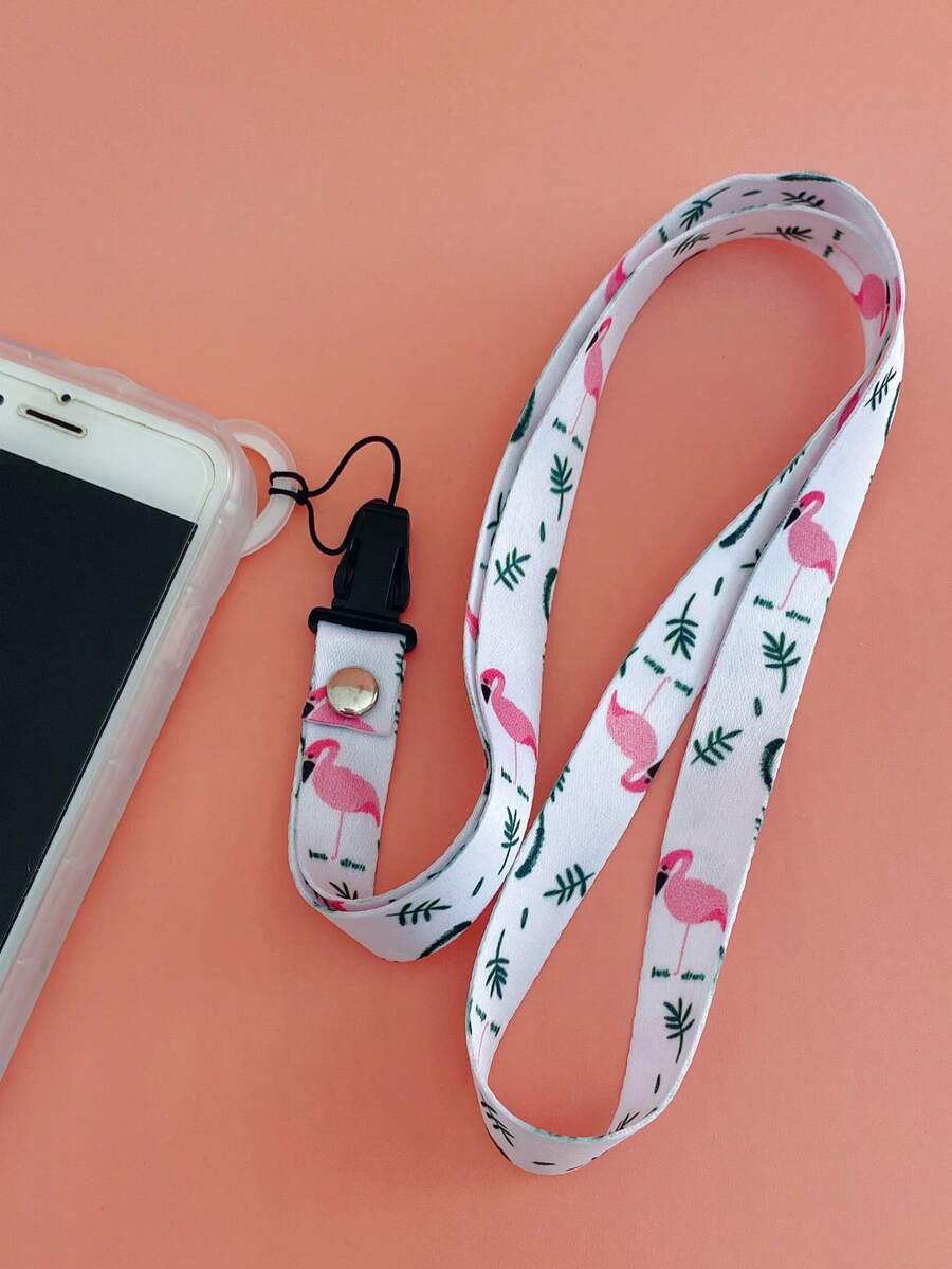 鶴/雛菊/花卉圖案手機掛繩