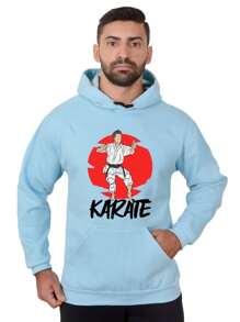 Nam Áo nỉ - Màu xanh nhạt - Xem 1