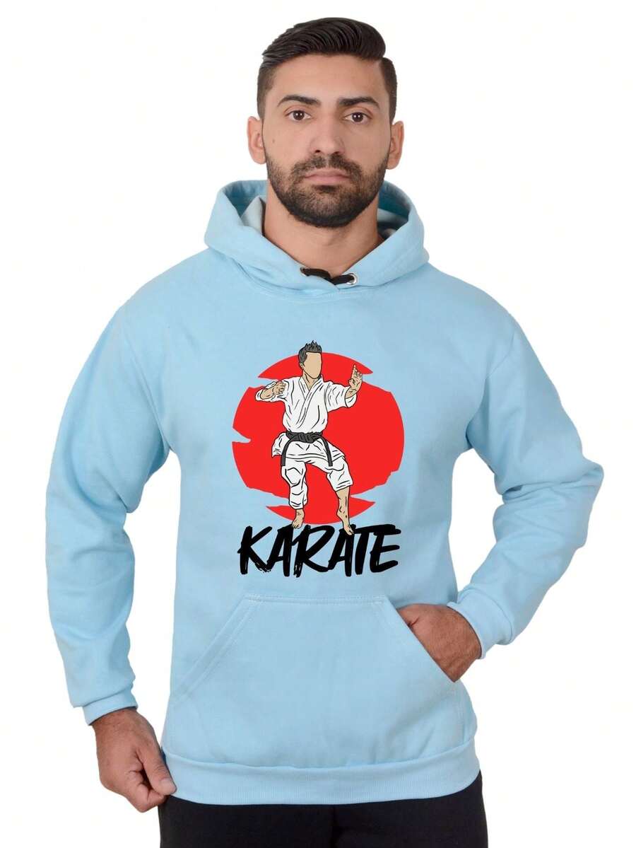 Nam Áo nỉ - Màu xanh nhạt - Xem 1