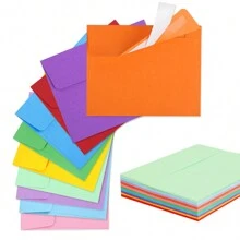 90 Pack Colored Envelopes, 3.625x5.125" Envelopes, Card Envelopes A1 Envelopes Envelopes For Invitations, Printable Invitation Envelopes For Weddings, Invitations, Postcards, Greeting Cards - Multicolor - View 1