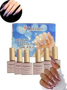 GAMA de Gelish Efecto Galaxy  Kalanzi ( 2 Gamas) - Dorado - Ver 2