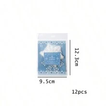 Snowy Ngôi đền Hình bông tuyết Hình dán - màu đen - Xem 2