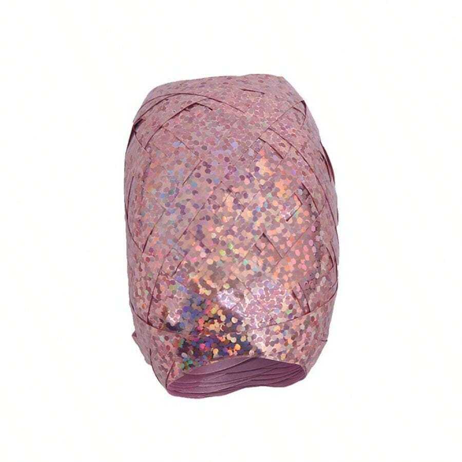 1捲393.7英寸激光橄欖球帶結婚慶祝生日派對用氣球玫瑰金色絲帶,花束絲帶,花包裝紙,手工藝用品清倉,織品,婚禮手工花束材料,禮品包裝材料