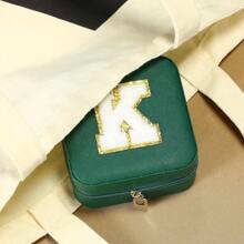 Travel Jewelry Box - Travel Jewelry Case for Women, Small Jewelry Travel Case| Mini Jewelry Case| Birthday Gifts for Women Gifts for Girlfriend Gifts for Friends Jewelry Holder - Green - View 3