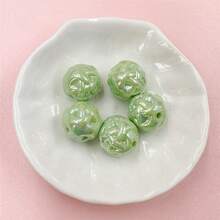 5入組單色毛線和珠子ball 14.8mm Diy項鍊手鍊製作珠子