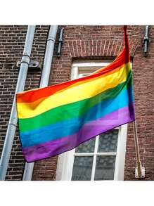 Rainbow  Flag, 150*90cm Lgbtq Flag For Indoor And Outdoor Use, Windproof And Long-Lasting, Ideal For Various Events - Multicolor - View 3