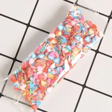 20 Gramm 1 Beutel / Süße Fruchtform Polymer Clay Scheiben Für Diy Nägelkunst Und Schmuckherstellung - Kristall Schlamm Slime Füllstoff