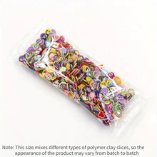 20 Gramm 1 Beutel / Süße Fruchtform Polymer Clay Scheiben Für Diy Nägelkunst Und Schmuckherstellung - Kristall Schlamm Slime Füllstoff