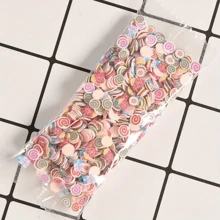 20 Gramm 1 Beutel / Süße Fruchtform Polymer Clay Scheiben Für Diy Nägelkunst Und Schmuckherstellung - Kristall Schlamm Slime Füllstoff