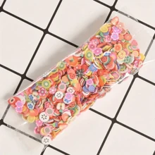 20 Gramm 1 Beutel / Süße Fruchtform Polymer Clay Scheiben Für Diy Nägelkunst Und Schmuckherstellung - Kristall Schlamm Slime Füllstoff