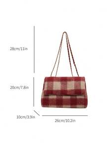 Túi đeo chéo kiểu dáng nàng tiên cá bằng vải màu khối thời trang có nắp và dung tích lớn, thích hợp cho việc đi lại hàng ngày, mua sắm, du lịch, ngày lễ, tiệc tùng và ăn tối, sắp xếp mỹ phẩm, làm quà tặng cho bạn bè, bạn gái, lễ hội, sinh nhật và thời trang cá nhân hóa, hoàn hảo để mặc dự tiệc phù hợp với Giáng sinh, túi Giáng sinh, quà tặng Giáng sinh, trang phục Giáng sinh, hoàn hảo cho váy Giáng sinh, váy cưới, váy trang trọng cho phụ nữ, váy dạ hội, váy cocktail, váy sinh nhật, túi quà Giáng sinh Giáng sinh vui vẻ - Đỏ - Xem 2