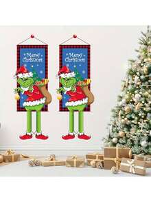 Neeyer Green haired monster hanging flag, door banner hanging curtain . - 01# - 查看 3