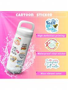 50 cái Kích thước nhỏ 4CM Truyền cảm hứng & Bảng chữ cái tiếng Anh Hình dán Đối với Nước Chai , Mũ bảo hiểm , Hành lý , Sổ tay - Nhiều màu - Xem 6