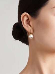 Dream&Radio 1 Pieza Joyería De Cobre Con Decoración De Perlas Simuladas