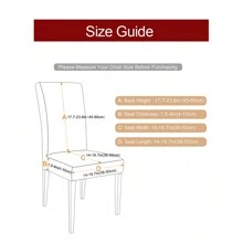 1pc White Elastic Corn Velvte Skirted Universal Chair Cover For Four Seasons - White - View 4