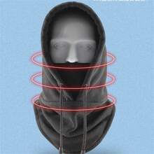 1件防風保暖套頭帽子,適用於戶外騎行、滑雪、冬季運動