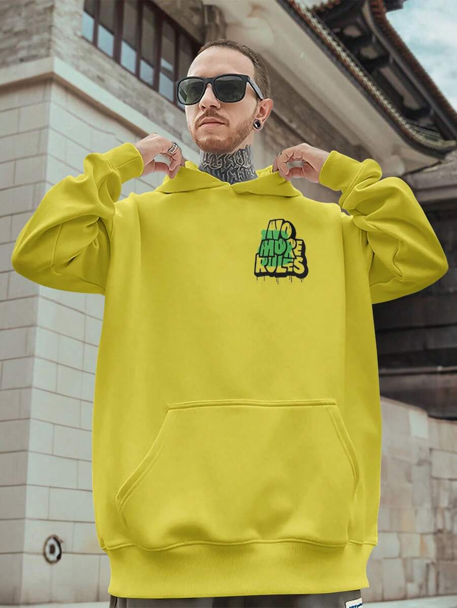 Men Sweatshirts - 黃色 - 查看 1