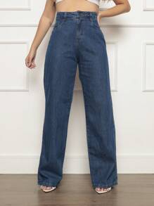 Women Jeans - Dark Wash - View 6