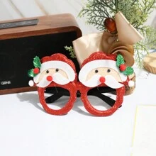 1 件圣诞节（新年）派对装饰金色鹿角无纺布眼镜，圣诞节 - 紅色 - 查看 5