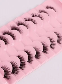 10 Pairs Fox-Style Half-Eye False Eyelashes, Charmingly Lengthening Eye Tails, Soft & Comfortable, Suitable For Travel, Women, Daily, Light Makeup, Dating