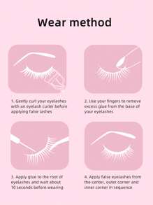 10 Pairs Fox-Style Half-Eye False Eyelashes, Charmingly Lengthening Eye Tails, Soft & Comfortable, Suitable For Travel, Women, Daily, Light Makeup, Dating