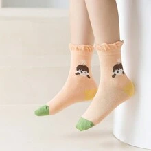 5 cặp/gói Cô gái Phim hoạt hình dễ thương Vàng Vớ Với Hoa , Màu hồng Ren , Quả cherry & Hoa văn kẻ sọc , Mềm mại & Thoải mái , Hàng mới đến Đối với Mùa thu & Mùa Đông , Giữa bắp chân Phong cách , Thích hợp Với Giày thể thao & Nhỏ bé Da Giày dép , Hoàn hảo Đối với Tất cả các mùa , vui tươi , Đúng mốt & Thanh lịch Phong cách , Lý tưởng Đối với Lễ hội , Thích hợp Dành cho Cô gái Và Sinh viên , Mùa Đông Ấm áp Vớ Đối với Trẻ em - Nhiều màu - Xem 8