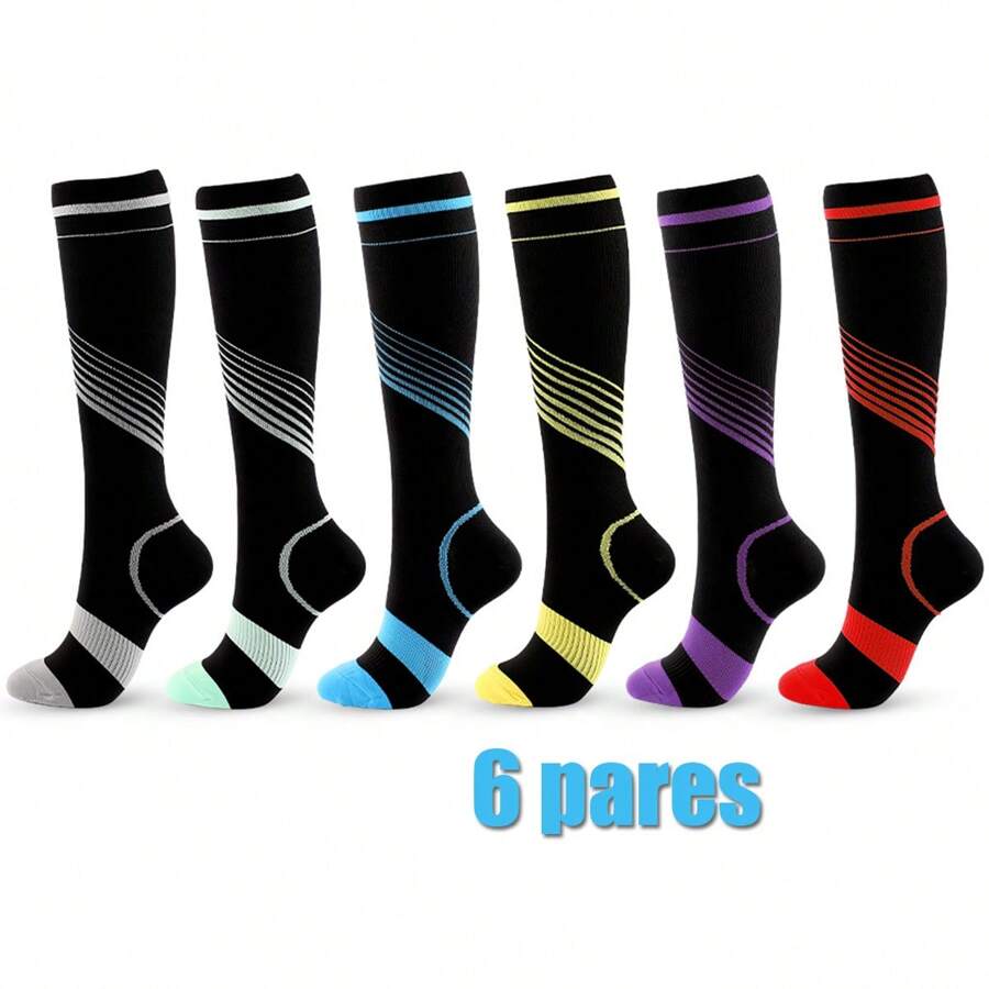 Calcetas De Compresion Medias Alivia Varices Y Circulación - Negro - Ver 1