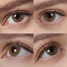 Magister 彩色隱形眼鏡 1 副 14.0 毫米 6 個月多色自然外觀隱形眼鏡度數 0.00 適合深色和淺色眼睛 - 赭石 - 查看 4