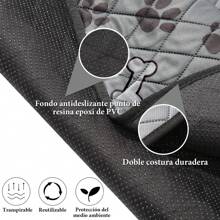 Almohadillas Lavables para Perros,Tapetes Reutilizable Desechables de Almohadillas Lavables para Orina para Perros,Antideslizantes,para Entrenamiento,Viajes,Incontinencia - Gris - Ver 2