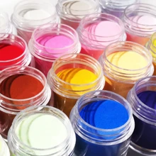 12 Farben Nagelkunstprodukt, 3 In 1 Verlängerung Acrylpulver, Kristallpulver Und Schnitzpulverset Für Nagelkunst, Salon Uv Gel Nagellack (10g)