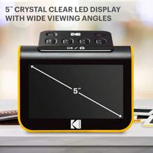 Kodak Slide N SCAN Film Scanner And Slide Viewer With 5" Large LCD Screen, Slide Scanner Converts B&W Negatives & Slides 35mm, 126, 110 Film Negatives To To High Resolution 22MP JPEG Digital Photos - Black - View 2