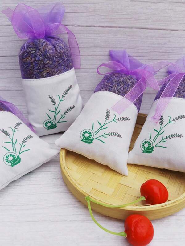 1pc Lavender Scented Sachet Bag For Deodorizing, Aromatherapy In Car