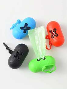 1 Miếng Xanh Chó Có thể mang đi Pill Túi đựng rác Thùng rác Thú cưng Máy Phân phối & Bộ túi Làm sạch Sản phẩm Với 1 Cuộn Của Túi đựng rác - Màu xanh lam - Xem 4