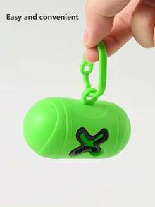 1 Miếng Xanh Chó Có thể mang đi Pill Túi đựng rác Thùng rác Thú cưng Máy Phân phối & Bộ túi Làm sạch Sản phẩm Với 1 Cuộn Của Túi đựng rác - Màu xanh lam - Xem 6