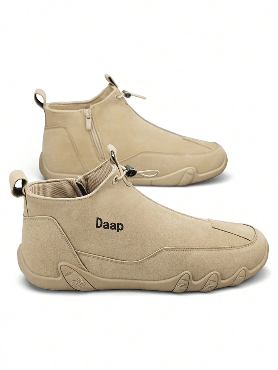 男士時尚休閒鞋/戶外鞋/工作安全靴/運動鞋,適用於秋冬季節 - 卡其色 - 查看 1